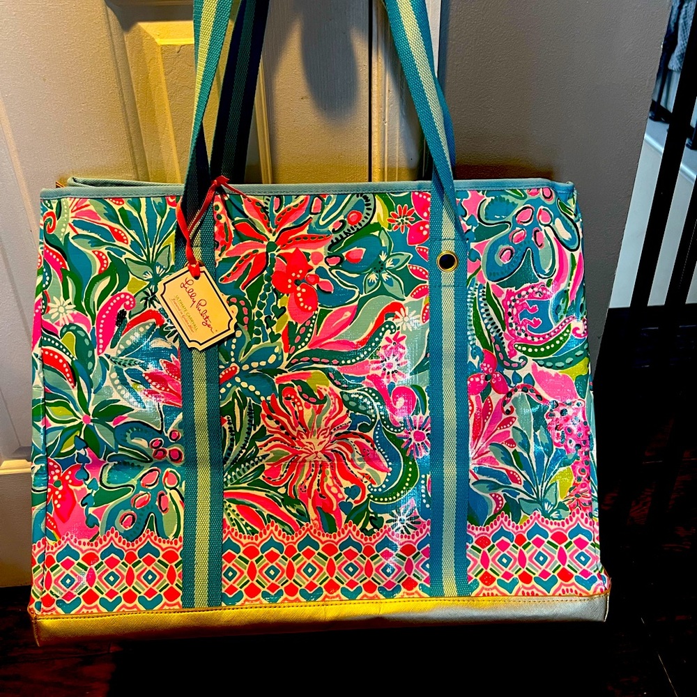 lilly pulitzer reusable large bag